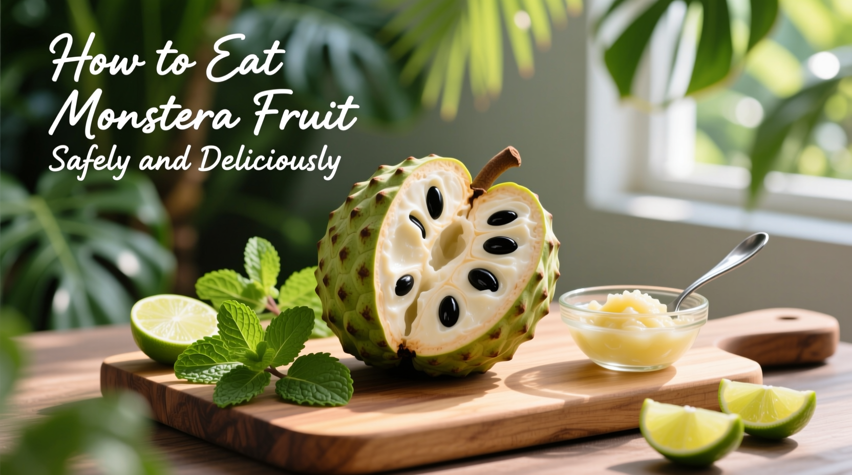 how to eat monstera fruit