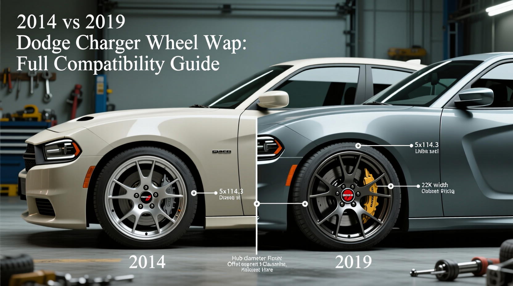 charger 2014 vs 2019 wheel swap