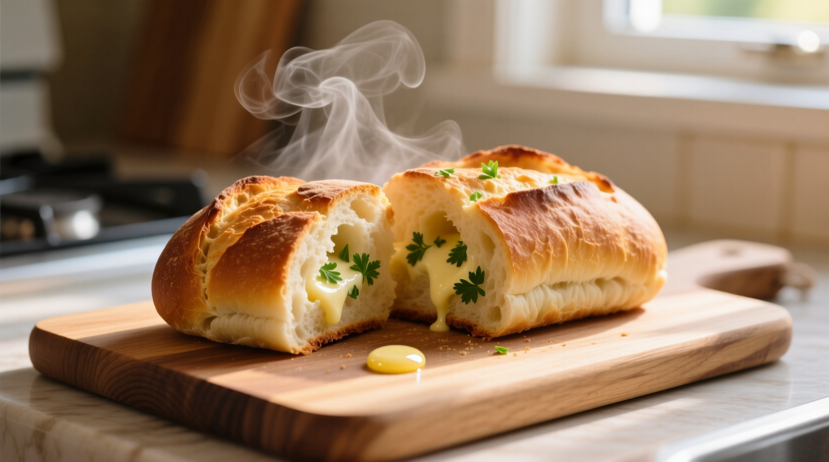 garlic bread temperature