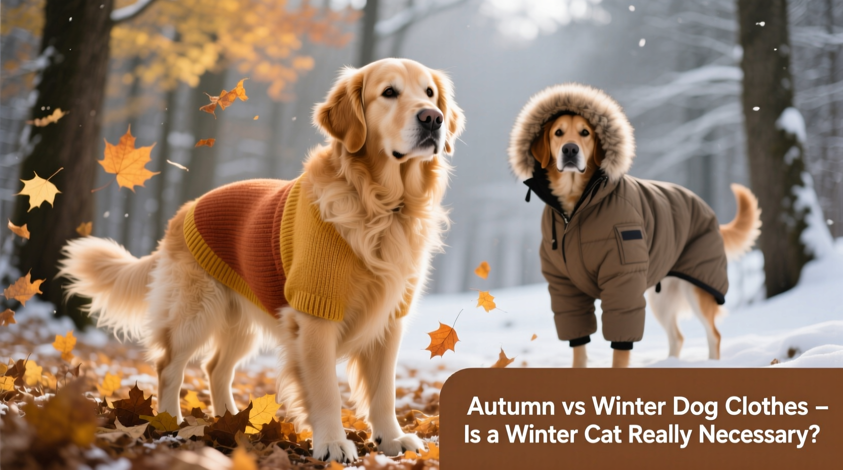 autumn vs winter dog clothes are winter coats really necessary or is autumn enough