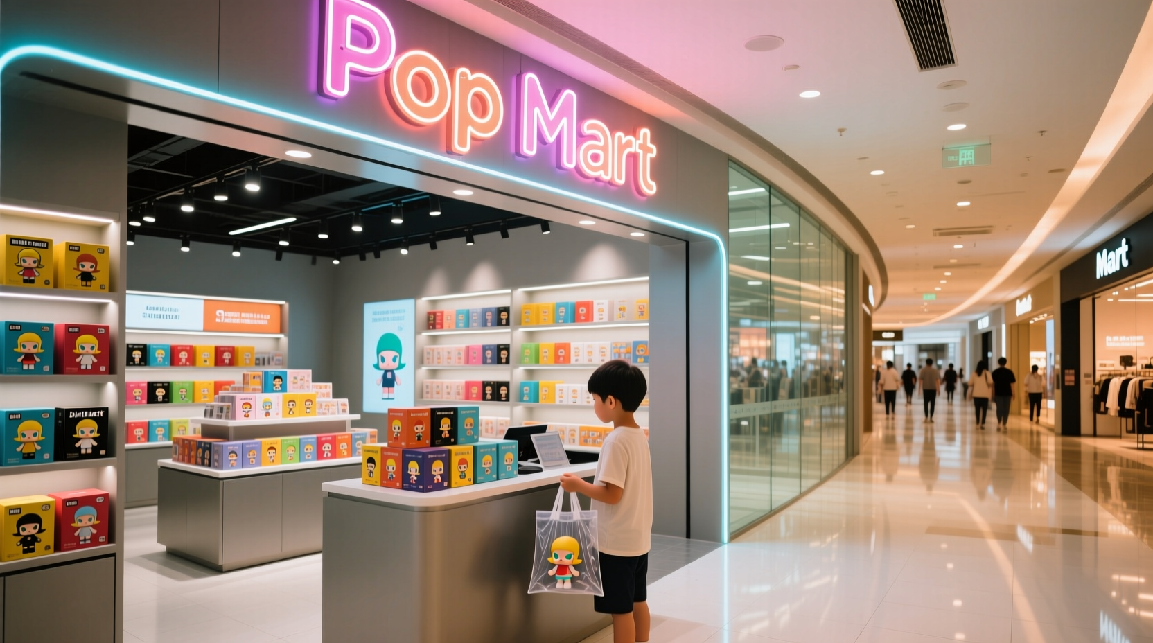 is pop mart in a mall