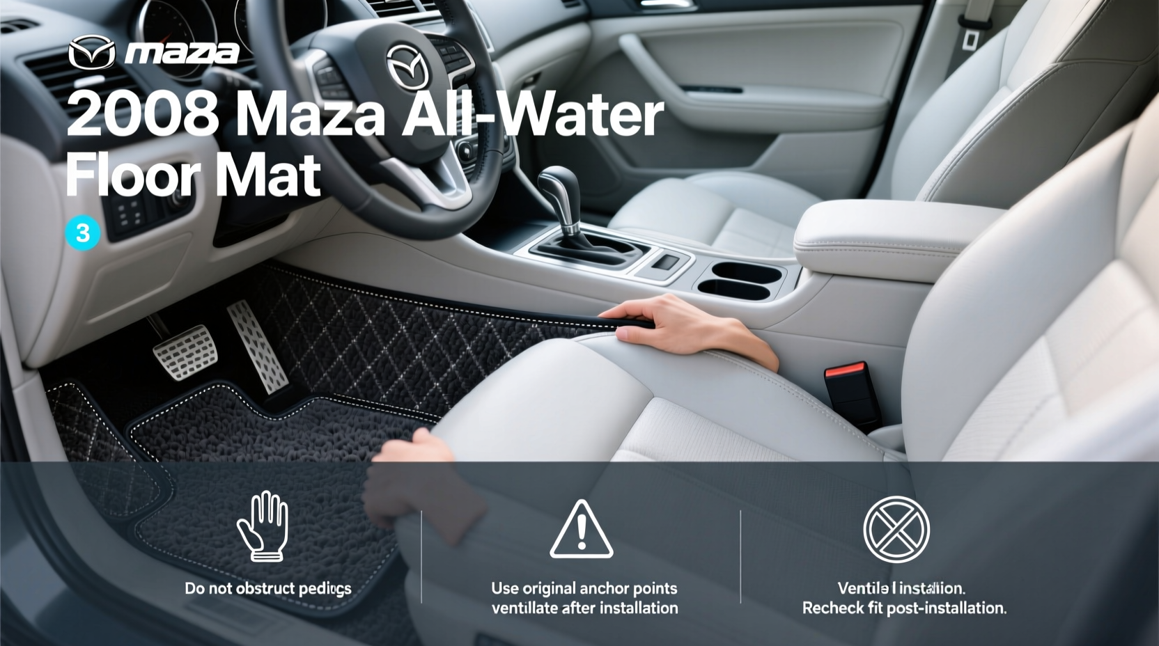 2008 mazda3 all weather floor mats