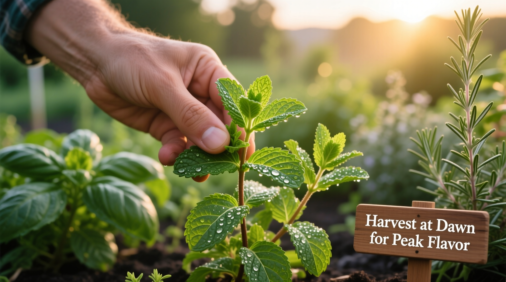 how do i harvest mint