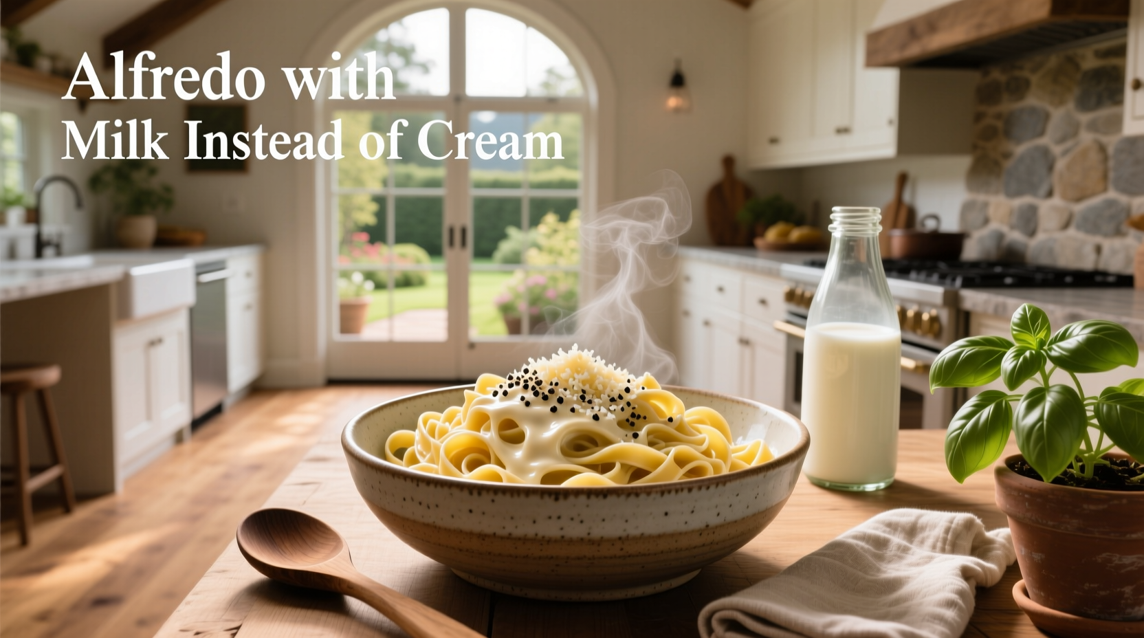 alfredo with milk instead of cream