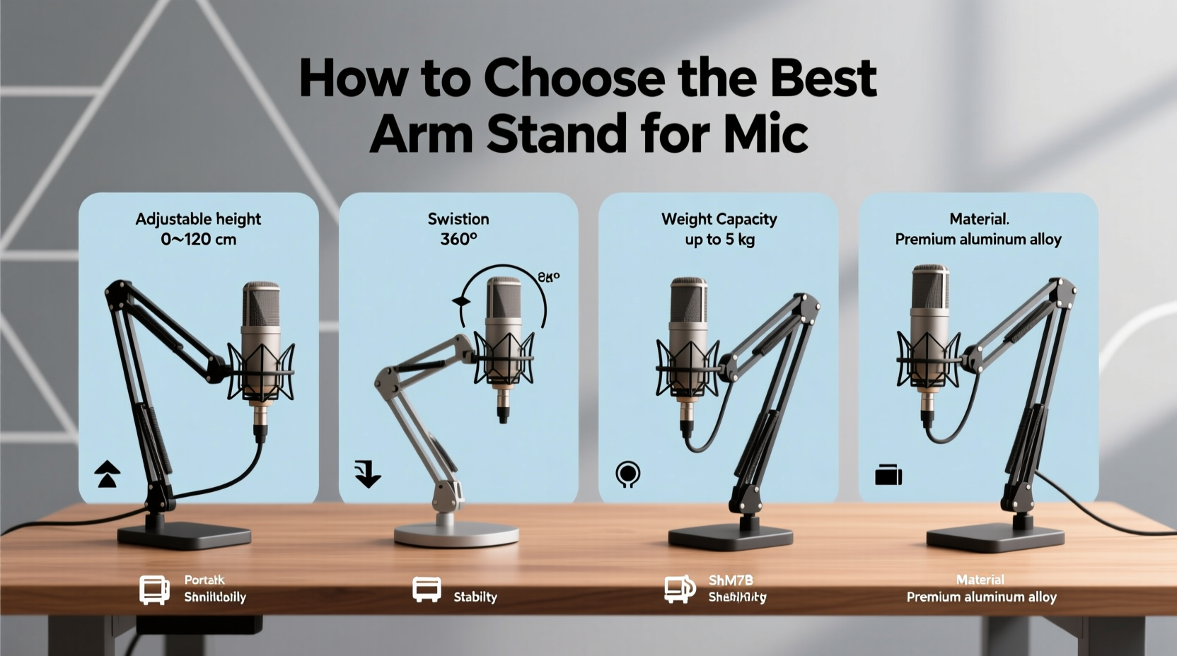arm stand for mic