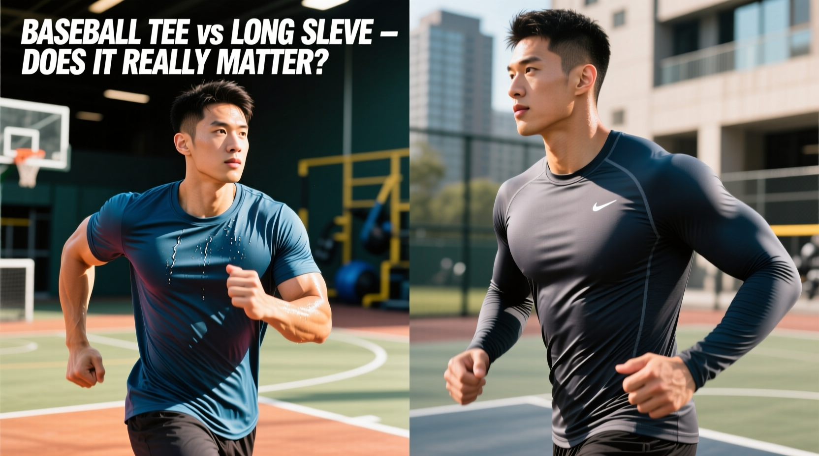 baseball tee vs long sleeve athletic shirt does it really matter for your workout or game