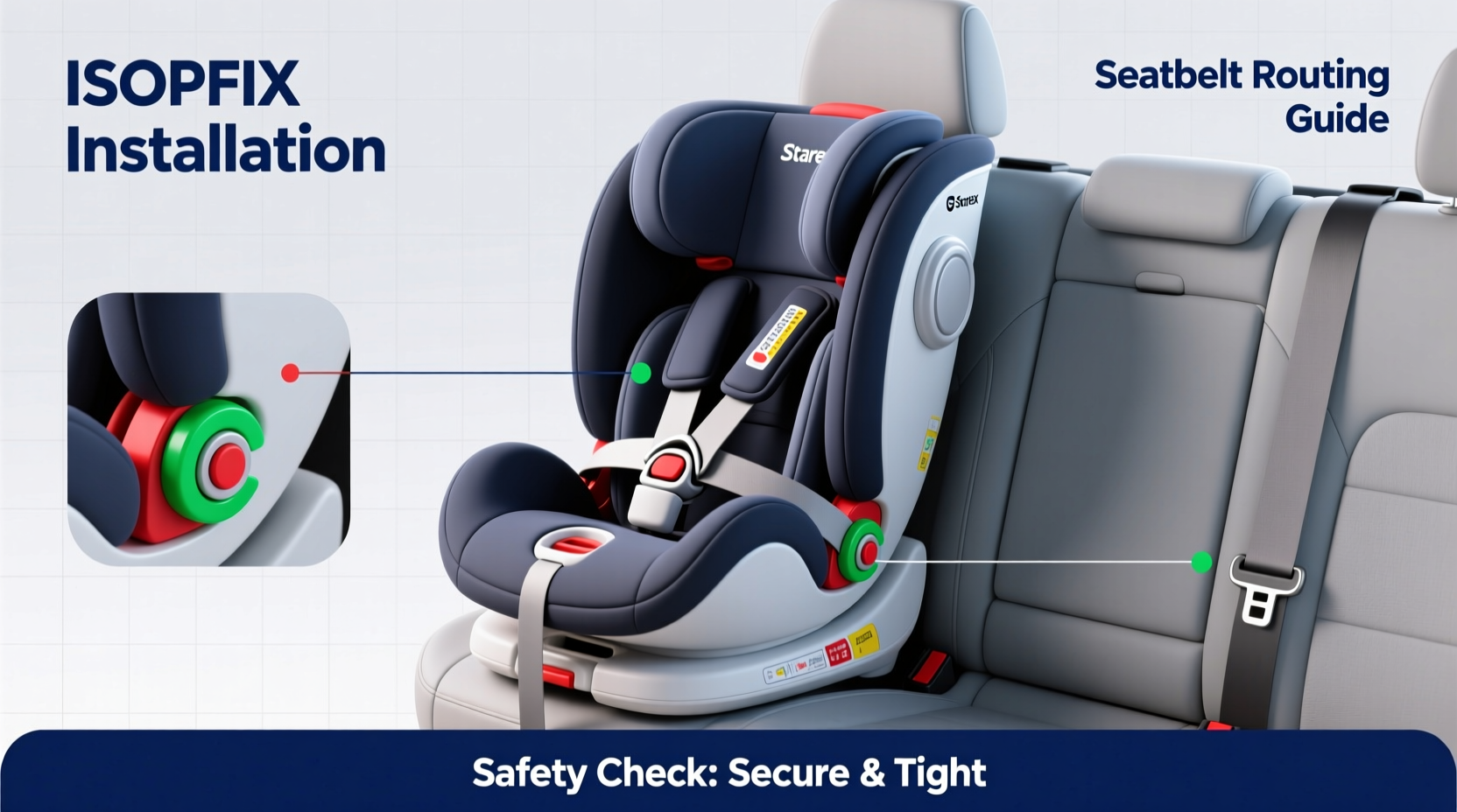starex child seat install