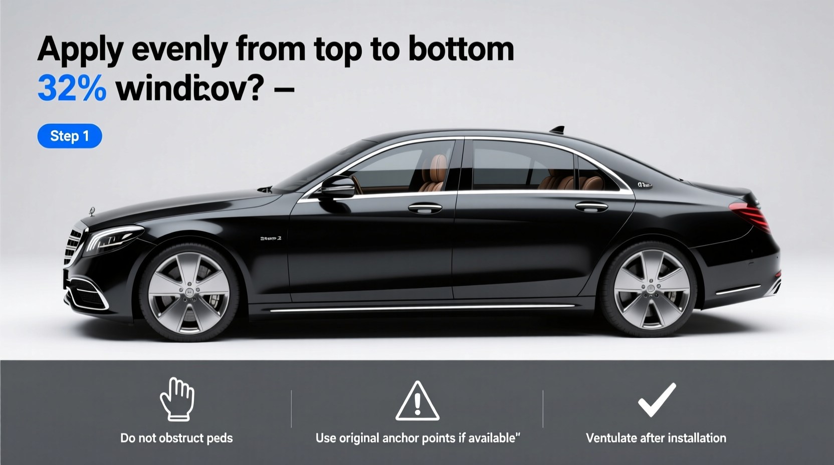 32 Window Tint on a Black Car Buying Guide