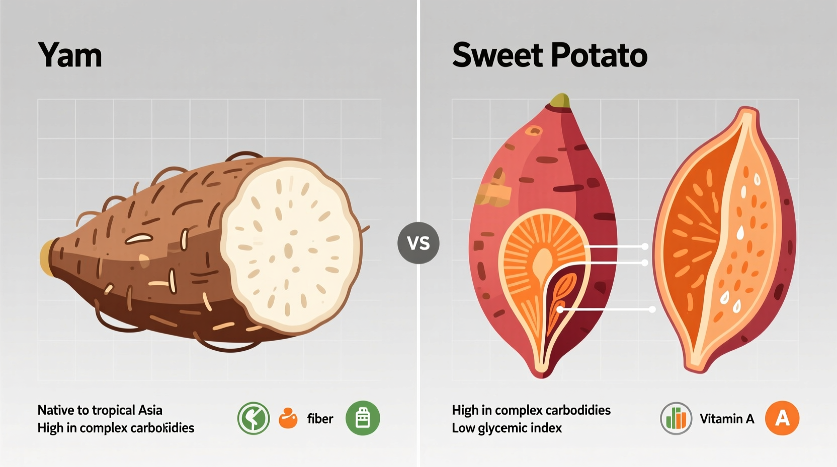 Yam vs Sweet Potato: Clear Botanical & Culinary Differences
