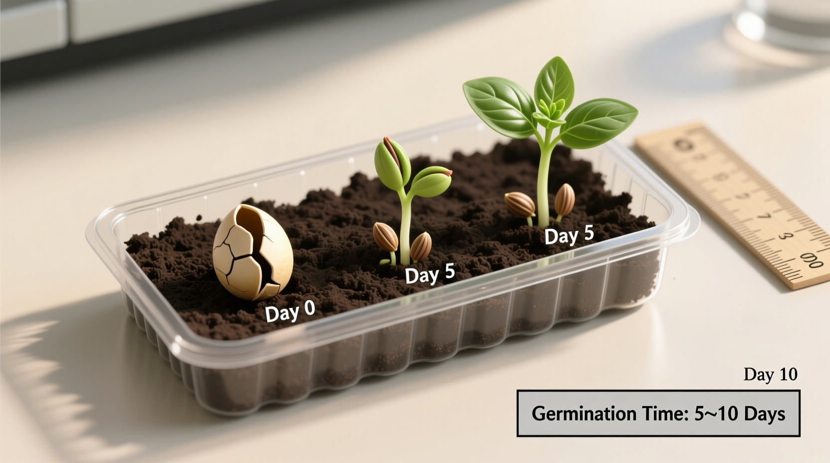 how long for basil seeds to sprout