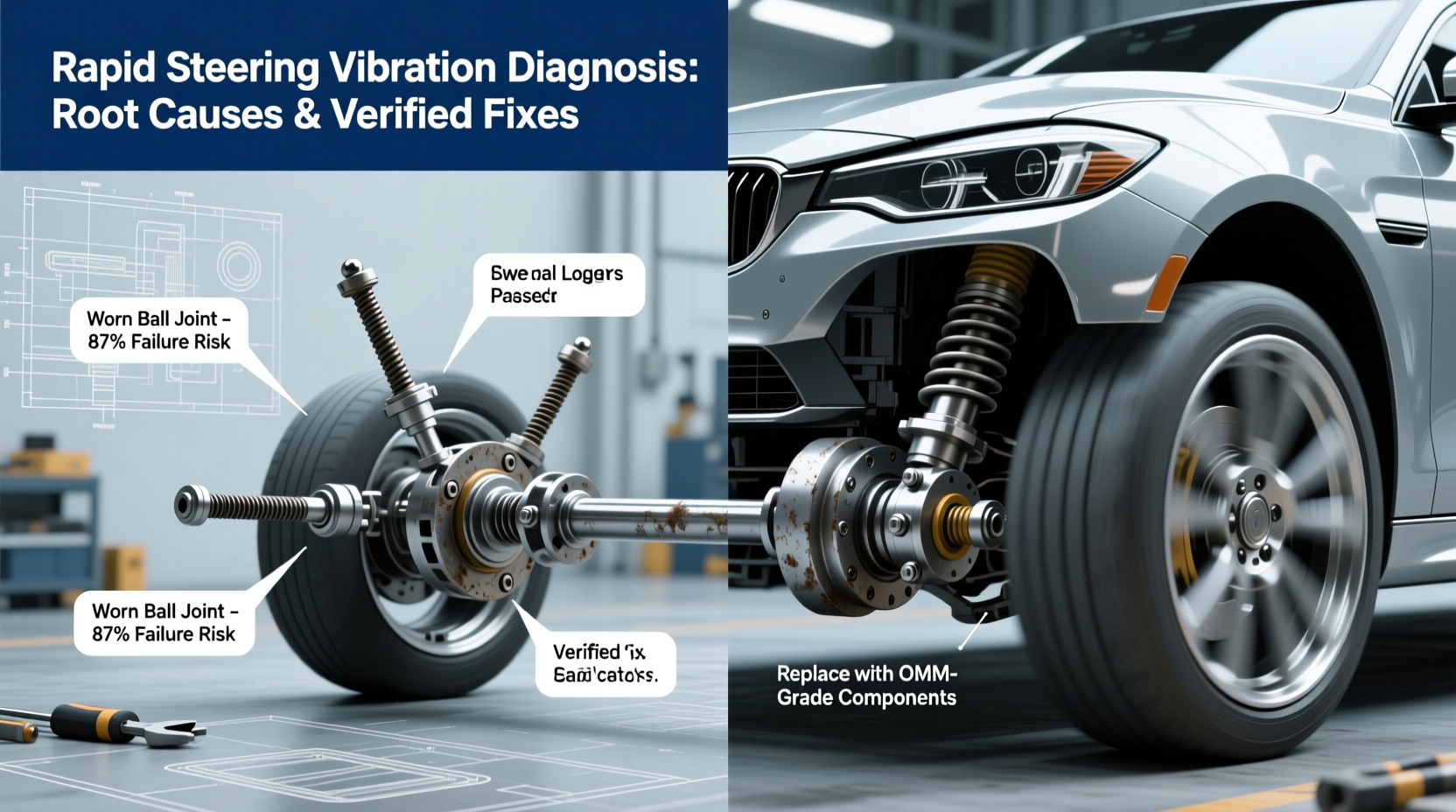 rapid steering vibration diagnosis