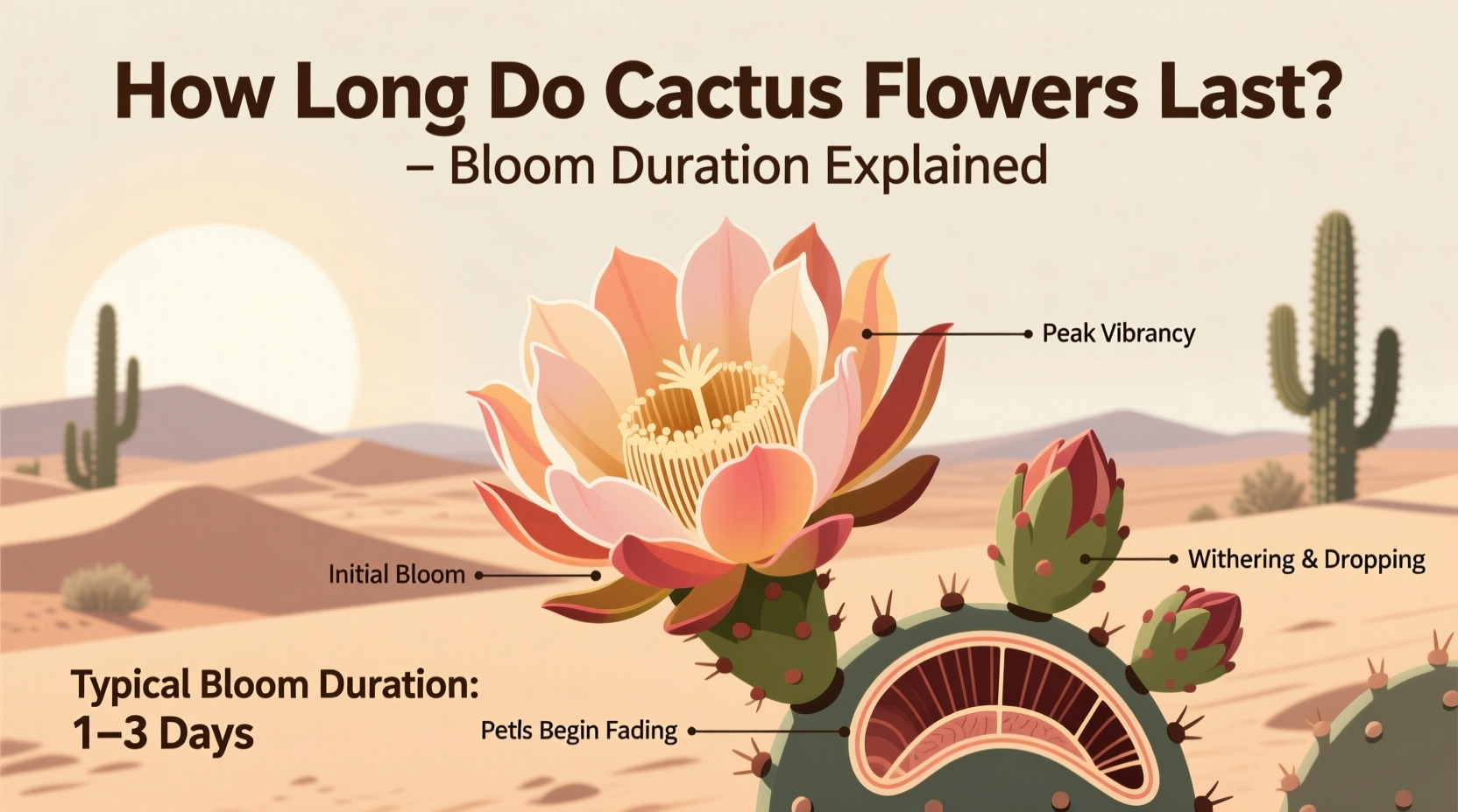 How Long Do Cactus Flowers Last? Bloom Duration Explained