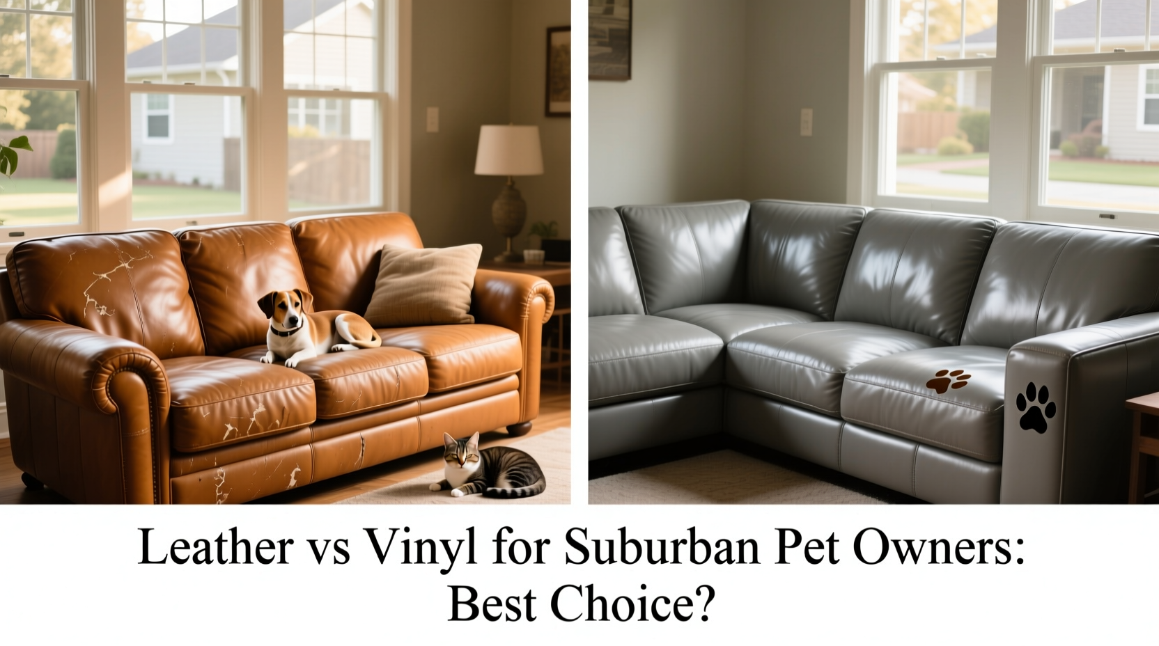 leather vs vinyl suburban pets