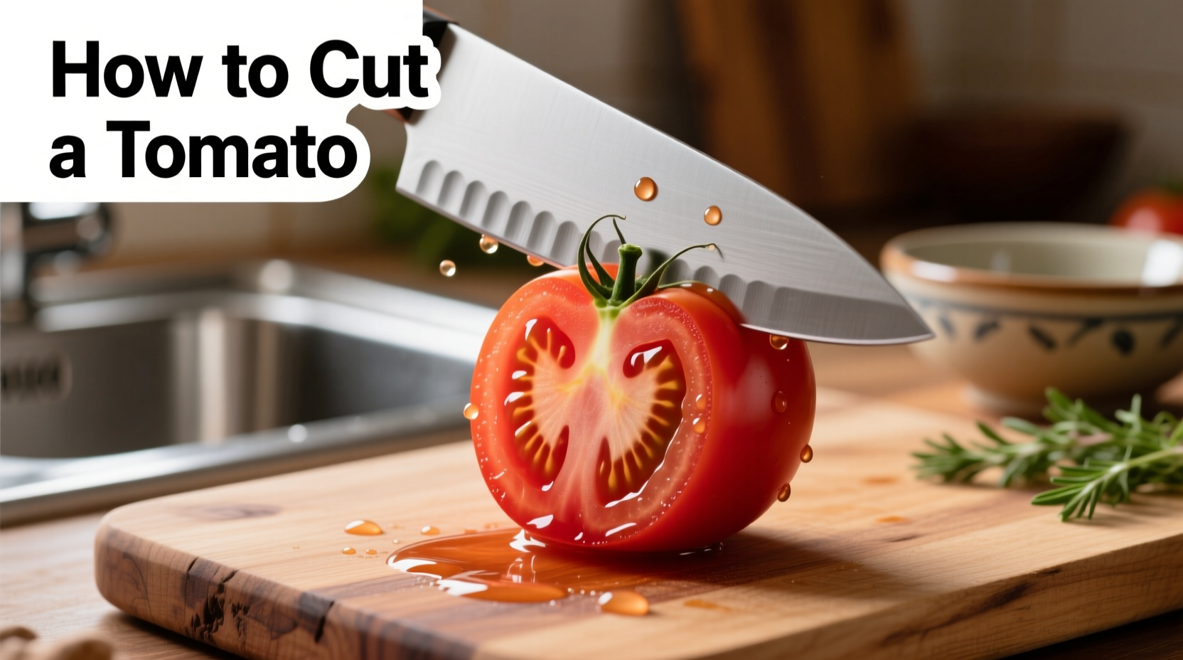 how do you cut a tomato