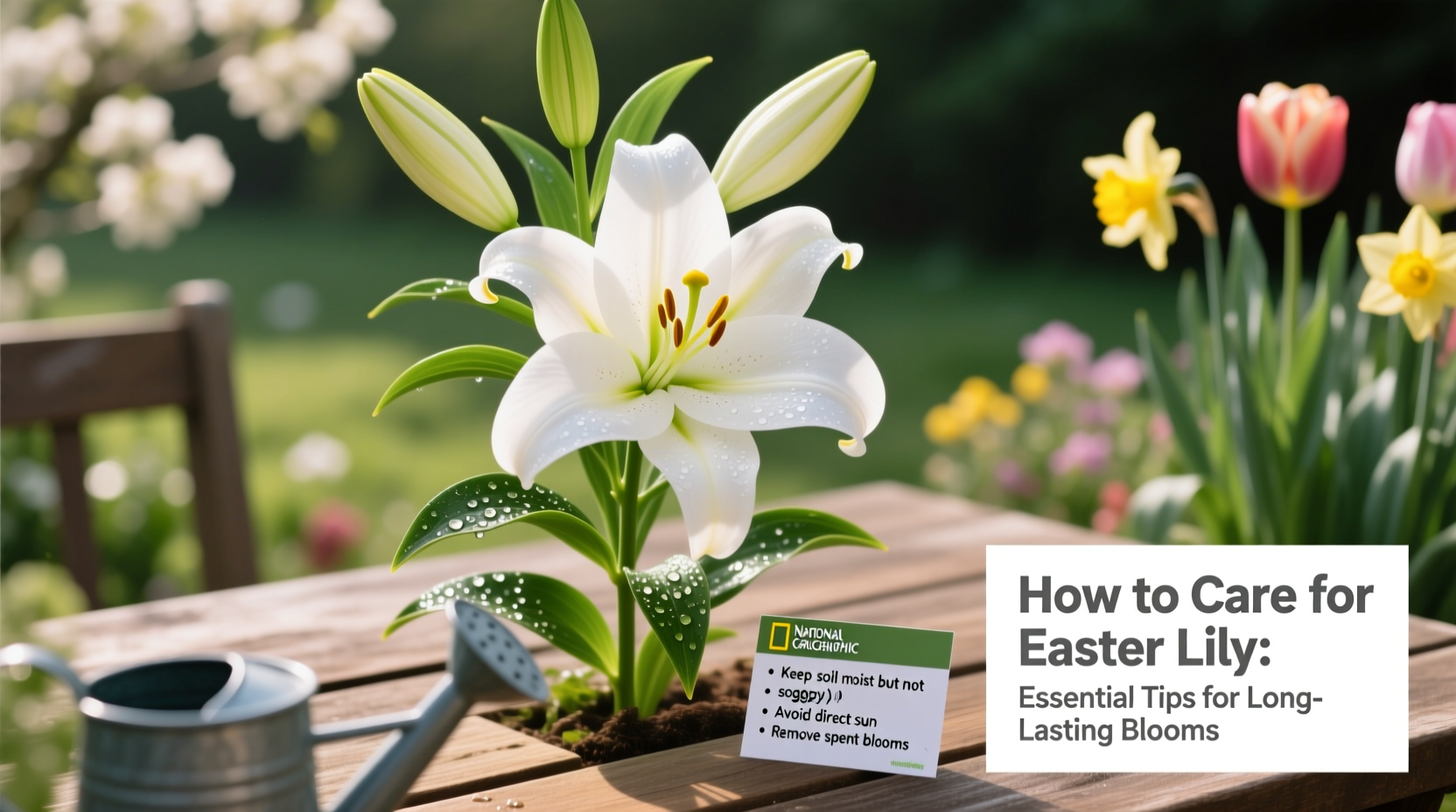 how to care for easter lilly