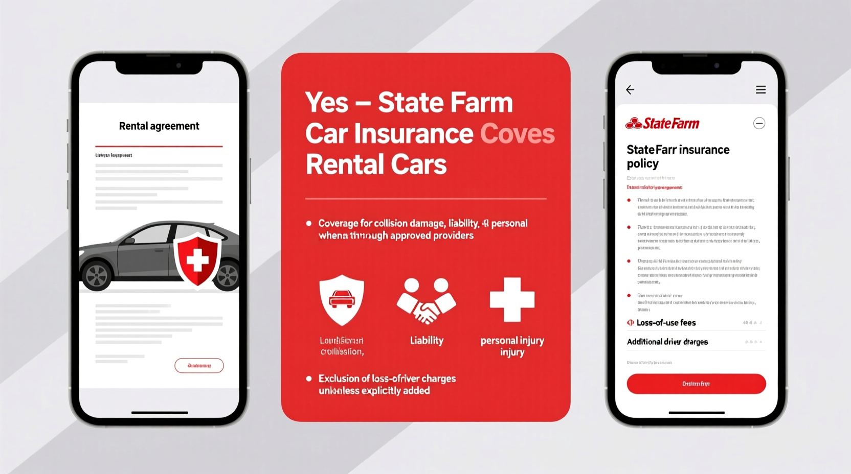 does my car insurance cover a rental car state farm