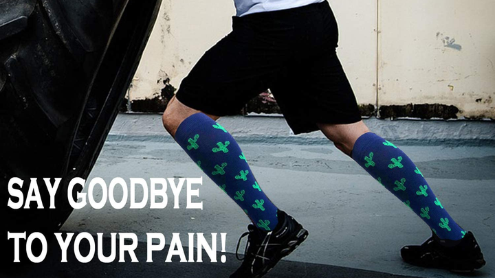 High Quality Nylon Graduated Running Training Knee High Custom
