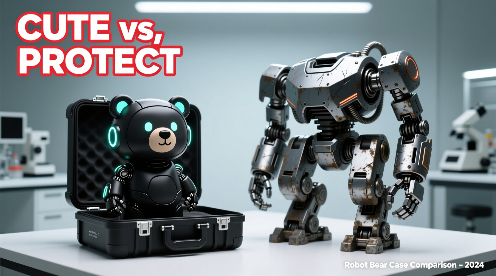 robot bear case vs heavy duty is the cuteness worth sacrificing protection