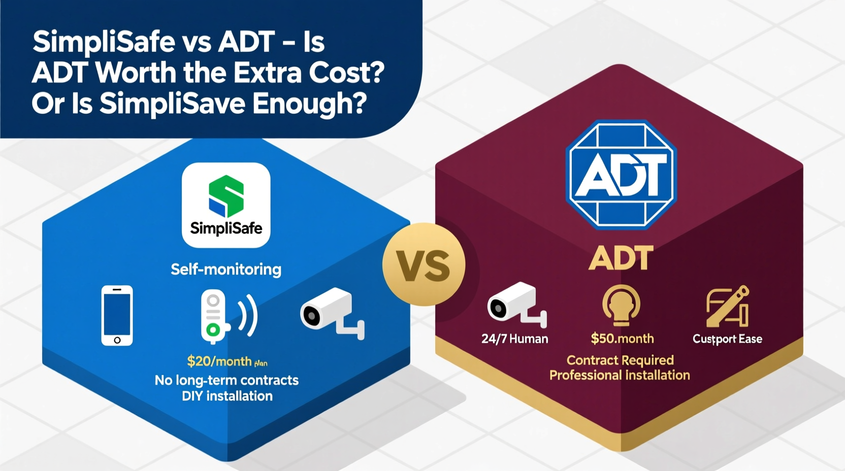 simplisafe vs adt is adt worth the extra cost or is simplisafe enough