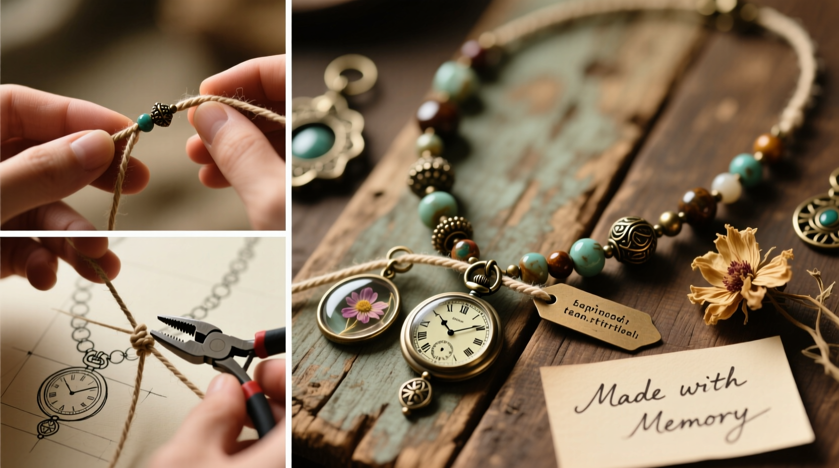 step by step guide to crafting your own unique vintage style necklace at home