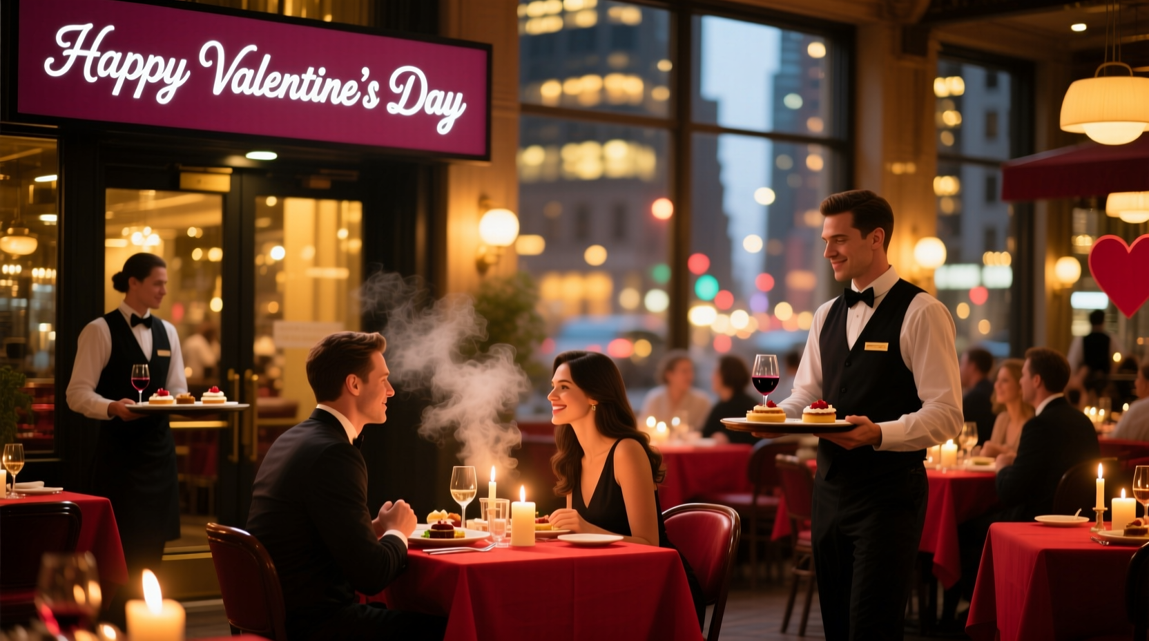 are restaurants busy on valentines day
