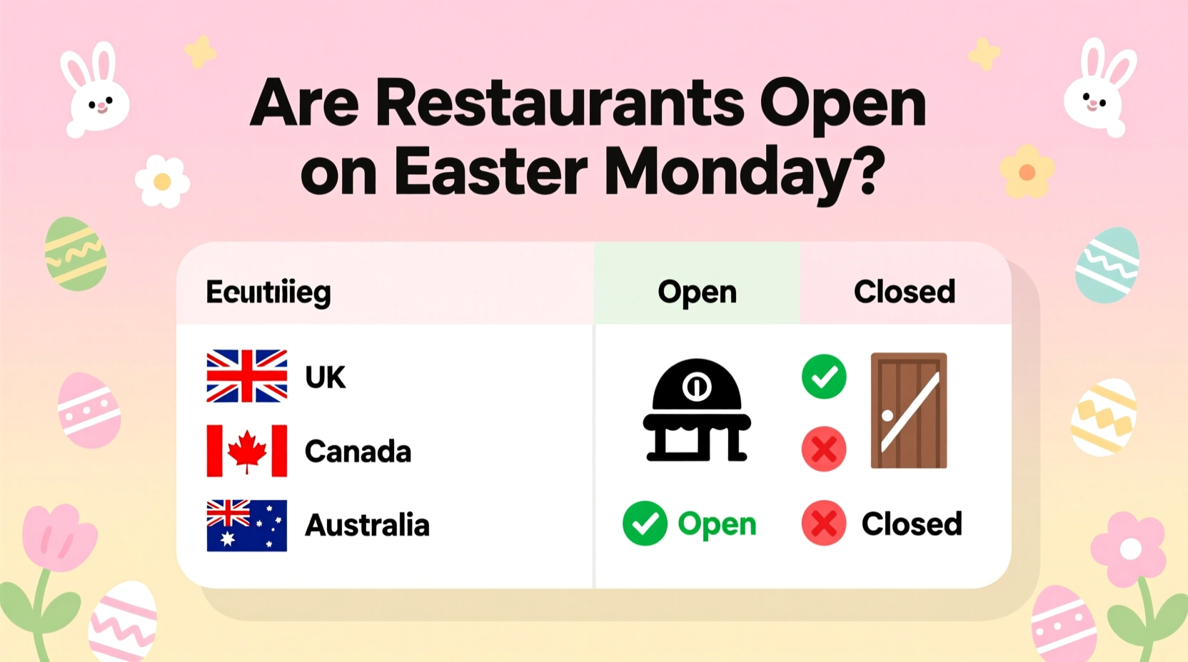 Are Restaurants Open on Easter Monday?