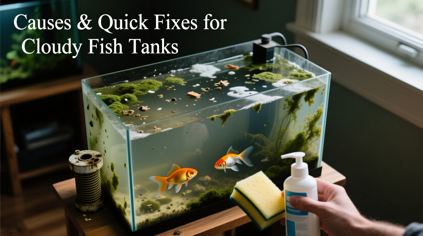 cloudy fish tank causes and quick solutions