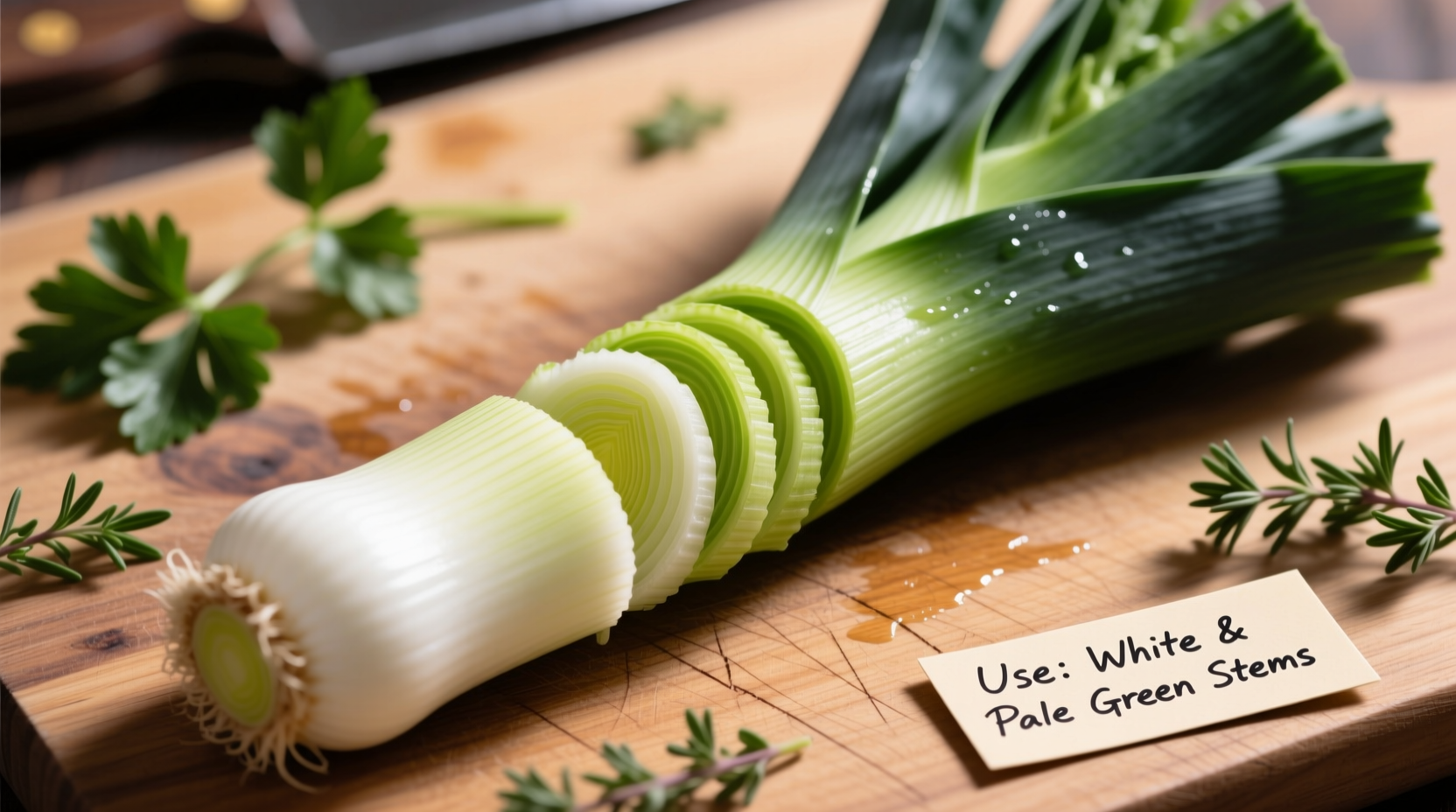 what part of a leek to use