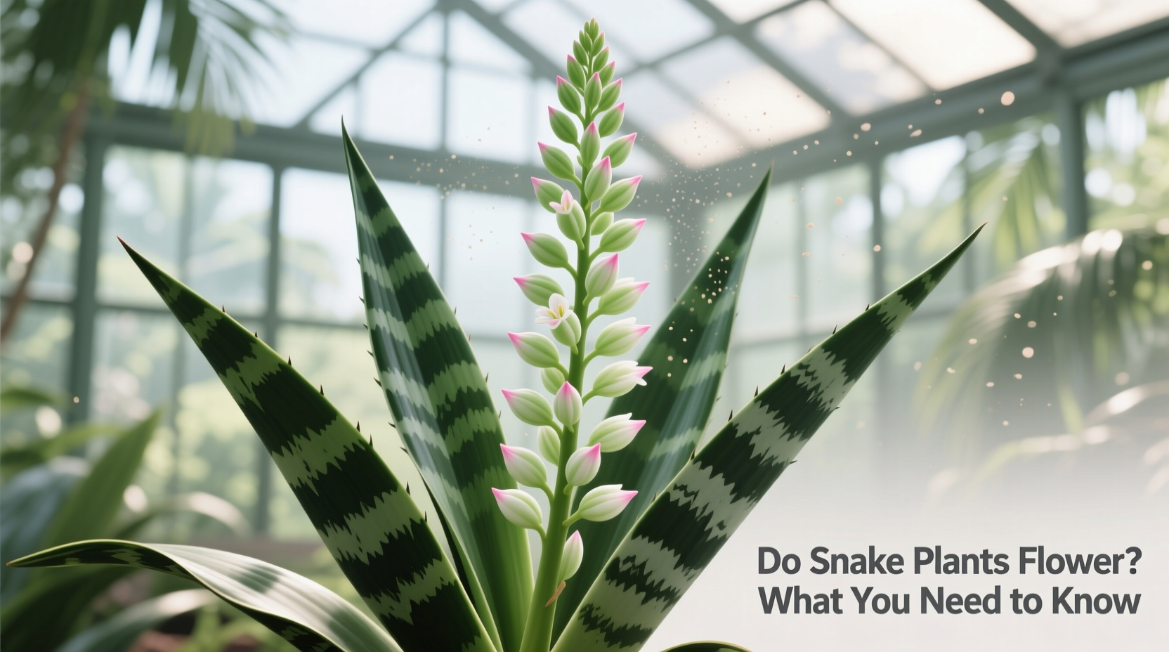 do snake plants flower