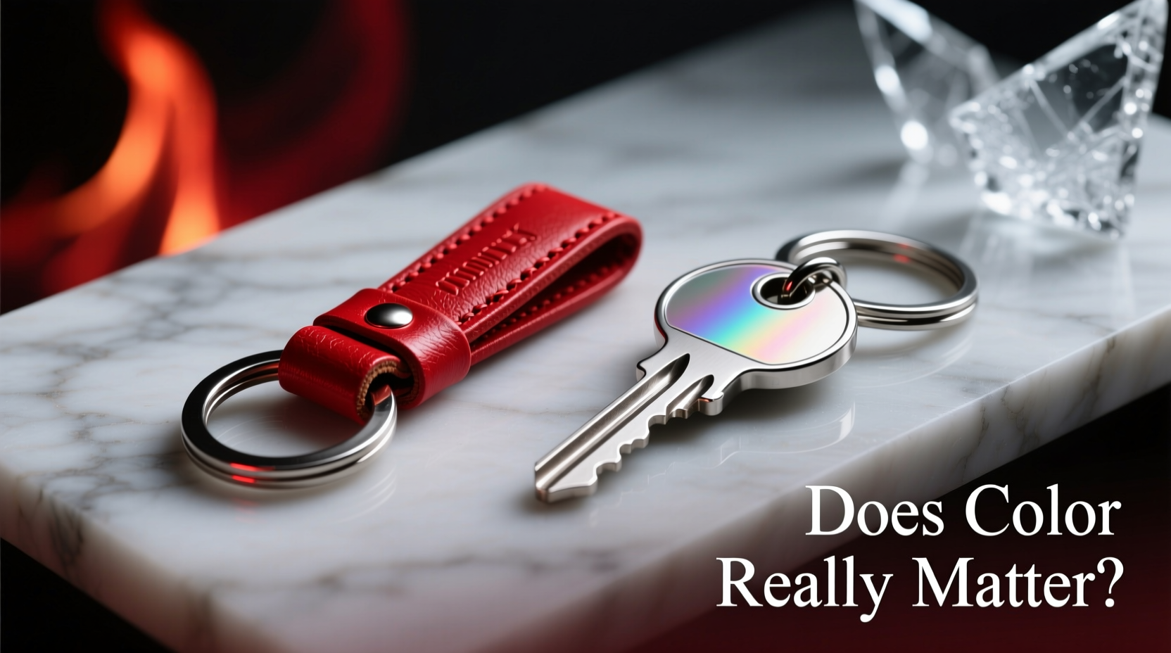 red keychains vs silver keychains does the color really matter