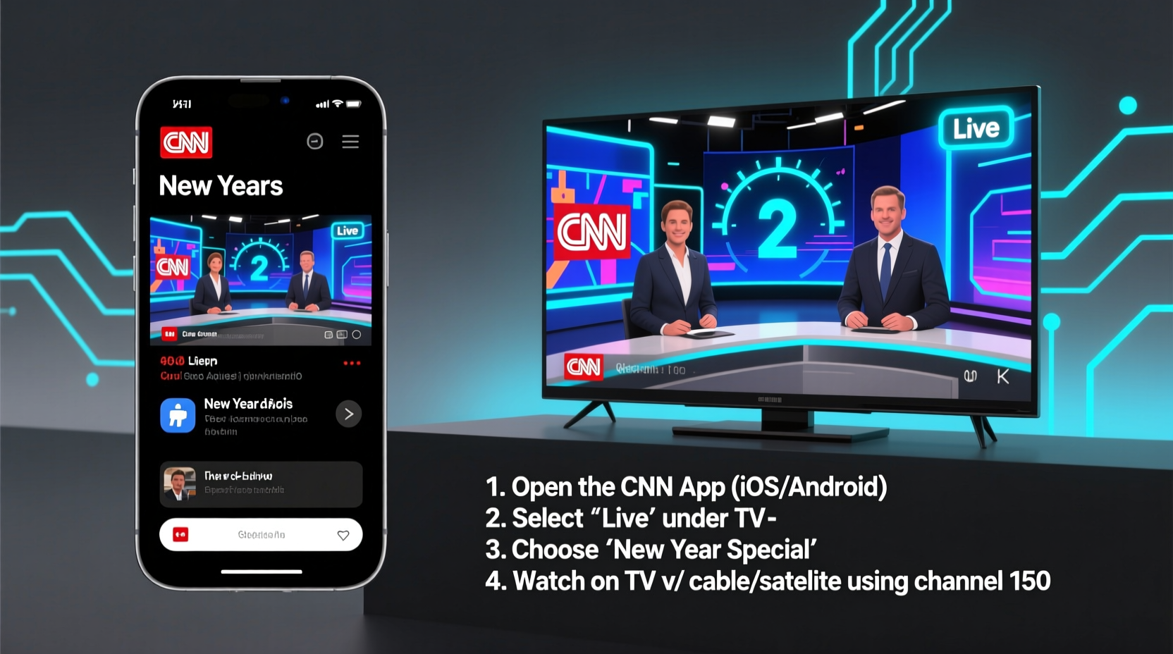 how to watch cnn new year