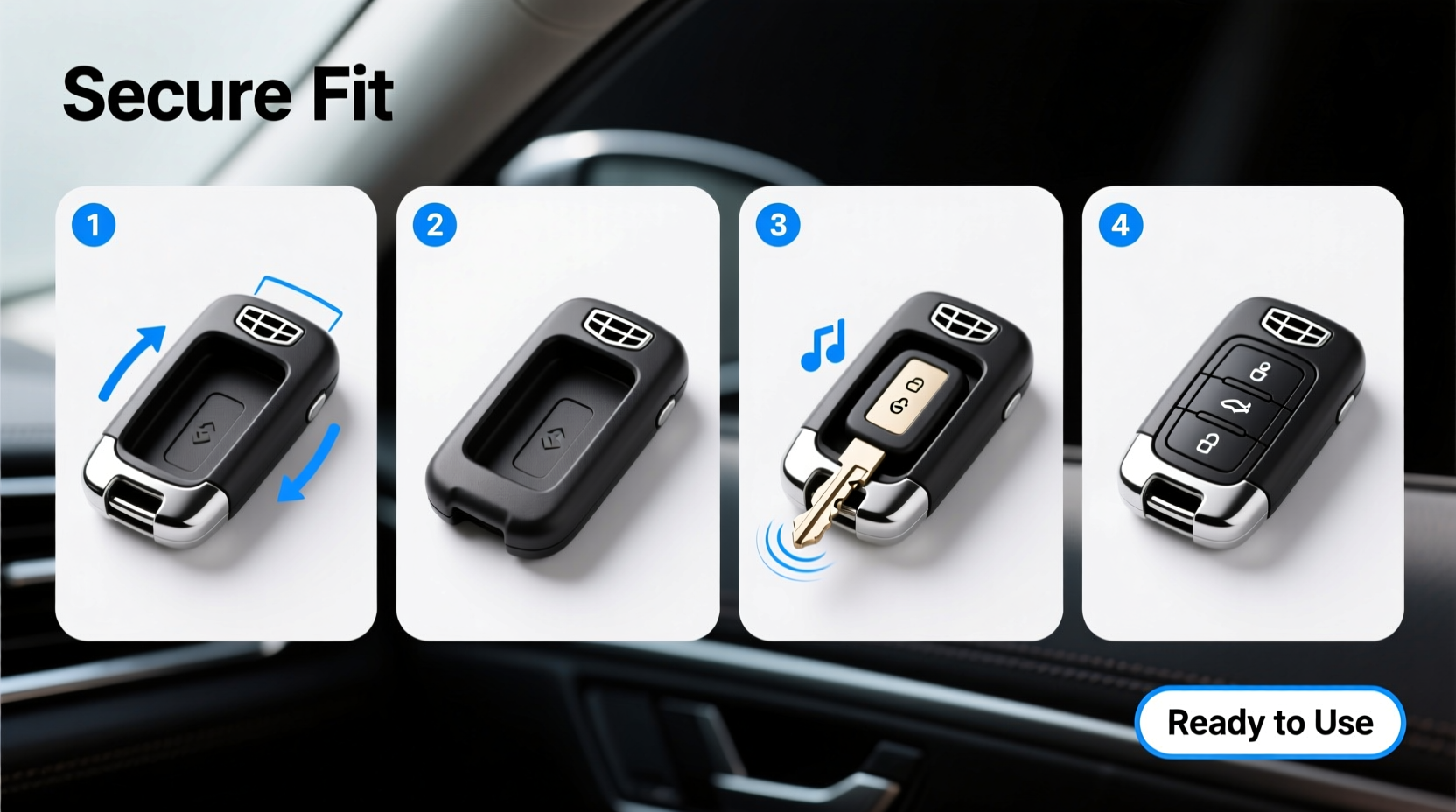 install geely key case