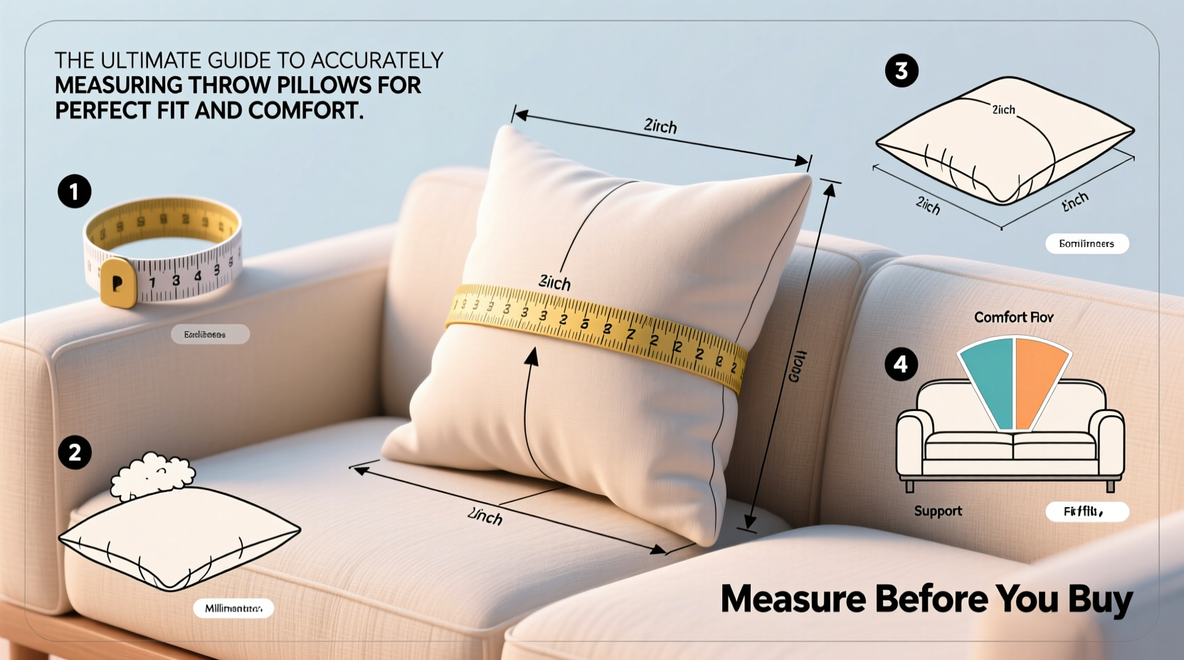 The Ultimate Guide To Accurately Measuring Throw Pillows For Perfect ...