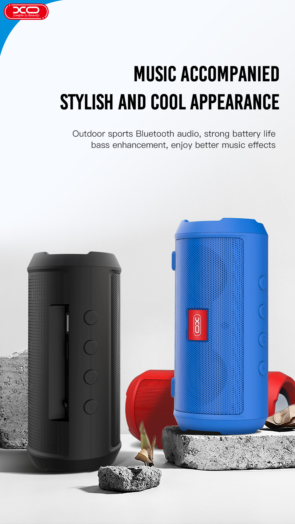 XO F23 2020 New Product Outdoor Blue tooth Speaker Waterproof Wireless HIFI Mini Portable Support TF Speaker