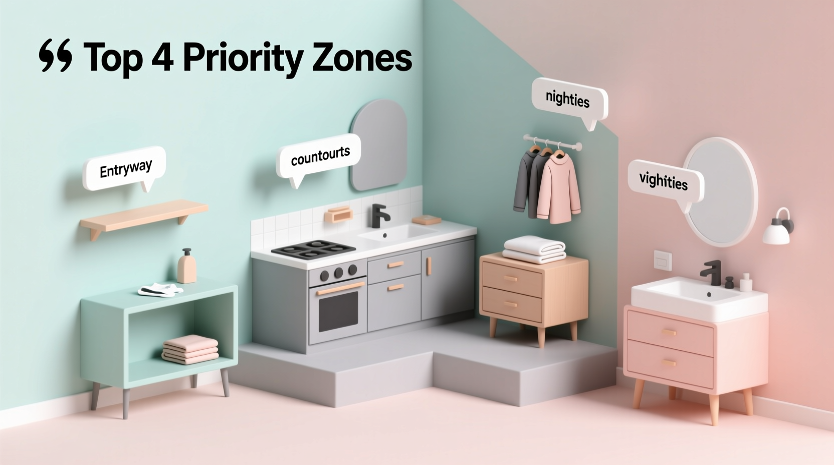 highest priority spots to declutter