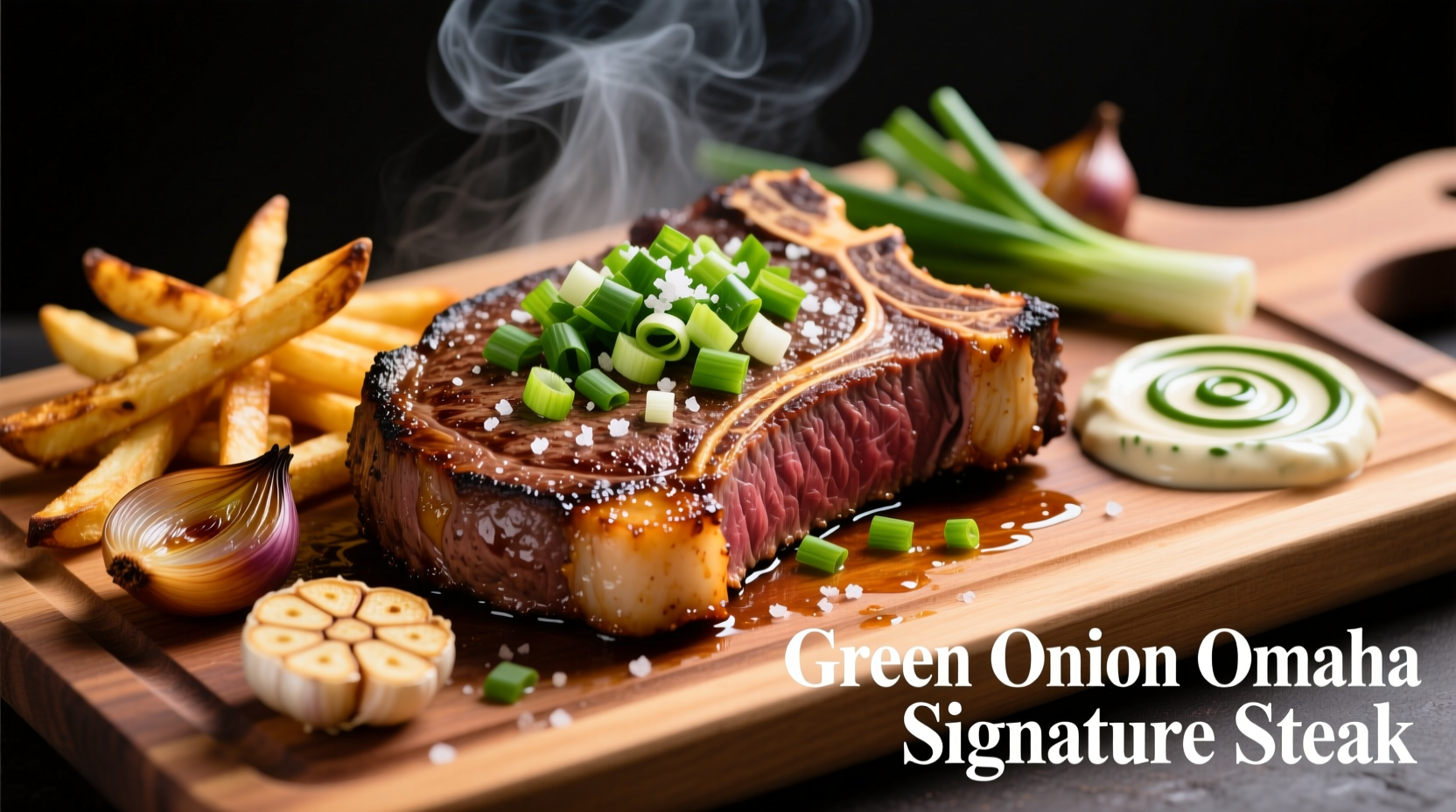 Green Onion Omaha signature steak platter
