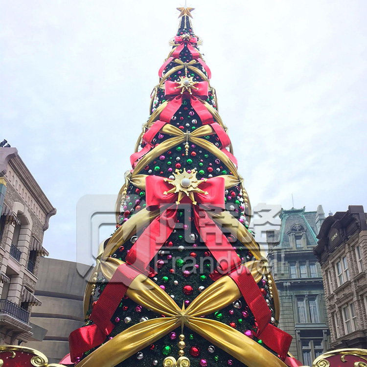 巨大な人工クリスマスツリーイルミネーション30フィート40