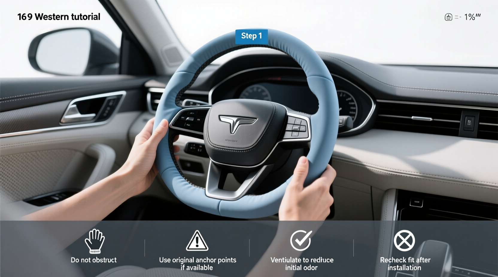 13 inch steering wheel cover