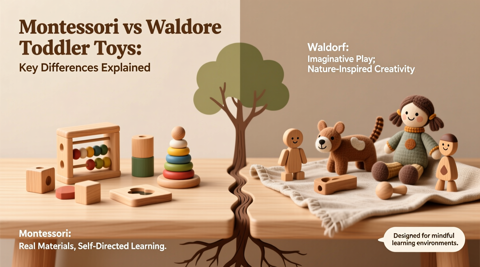 montessori vs waldorf toddler toys