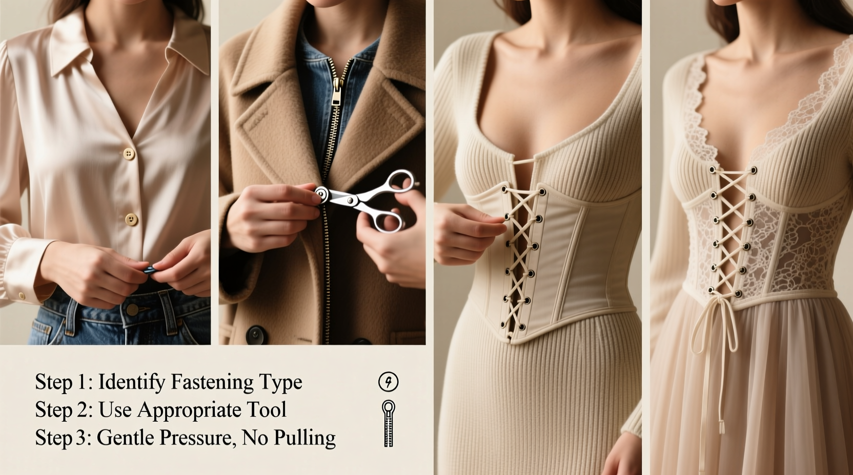 mastering the art of how to unfasten a garment step by step tips for every fabric and style