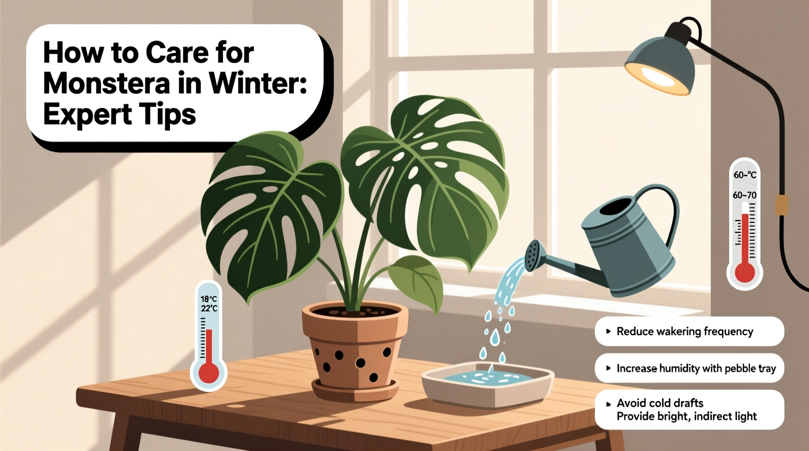 how to care for monstera in winter
