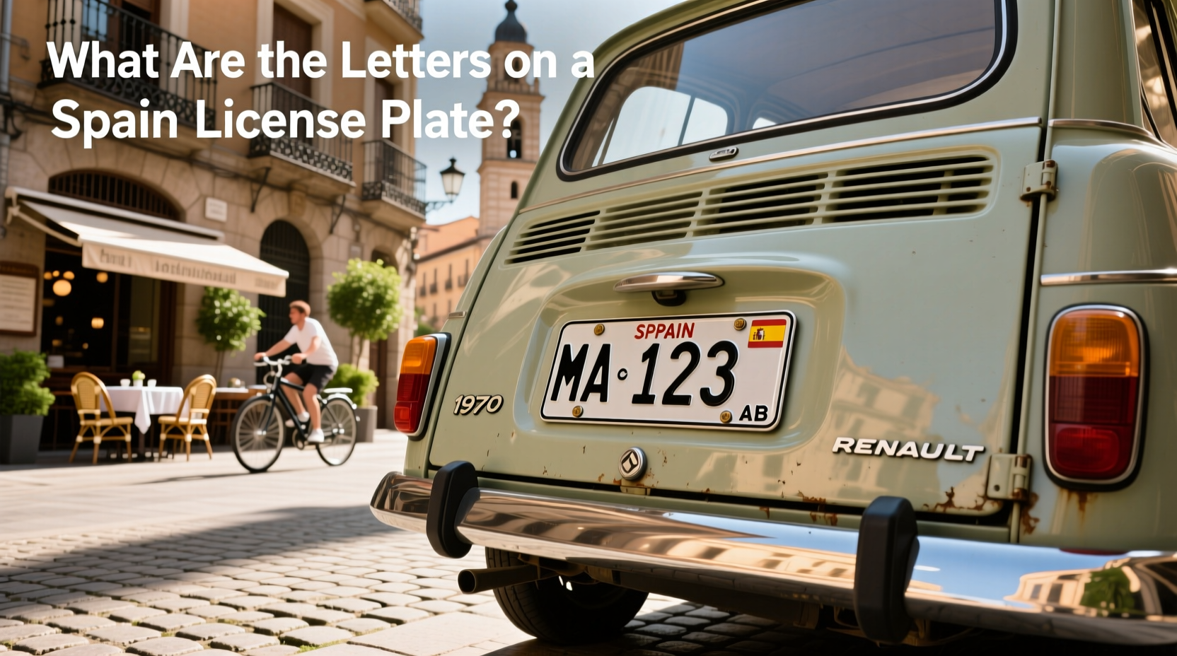 How to Choose Spain License Plates, What Are the Letters on the Plate?