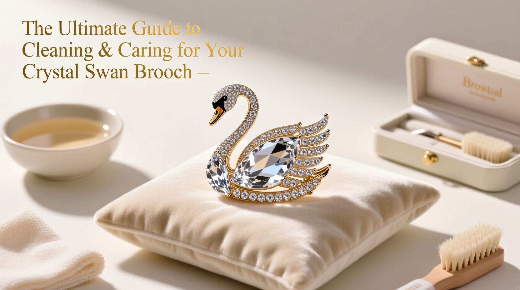 the ultimate guide to cleaning and caring for your crystal swan brooch safely and effectively