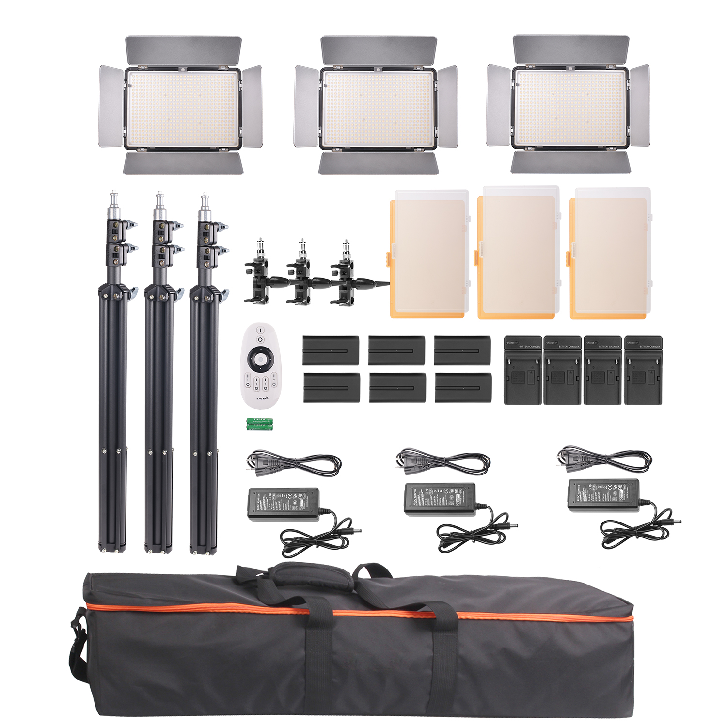 Travor TL-600S 3 in 1 fill in lamp video shooting panel lights led photography light kit