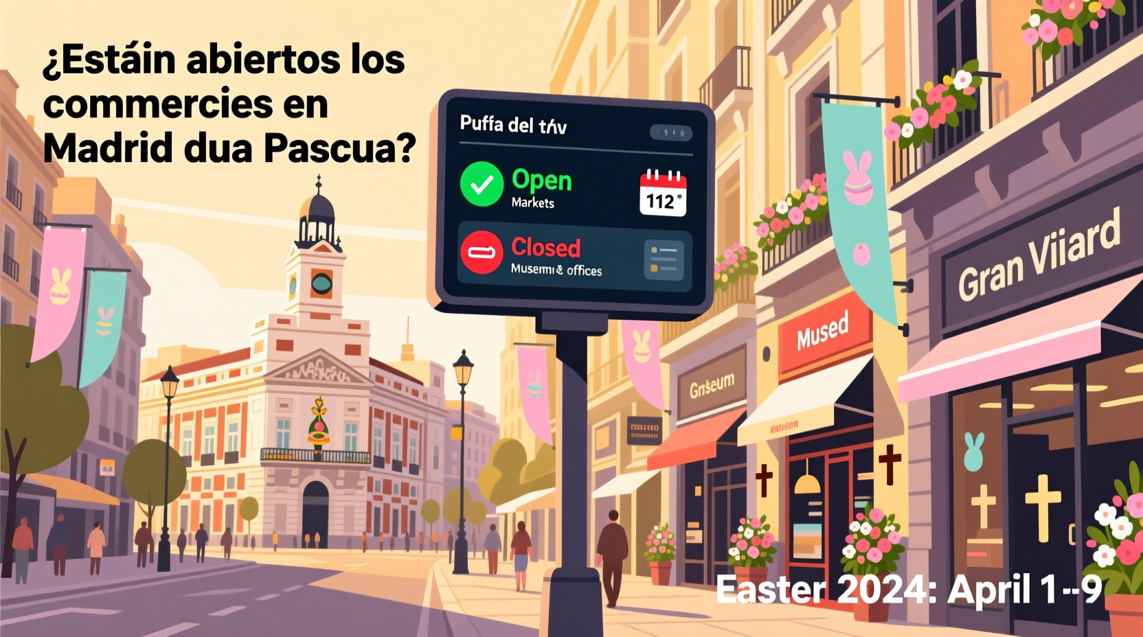are things open in madrid over easter