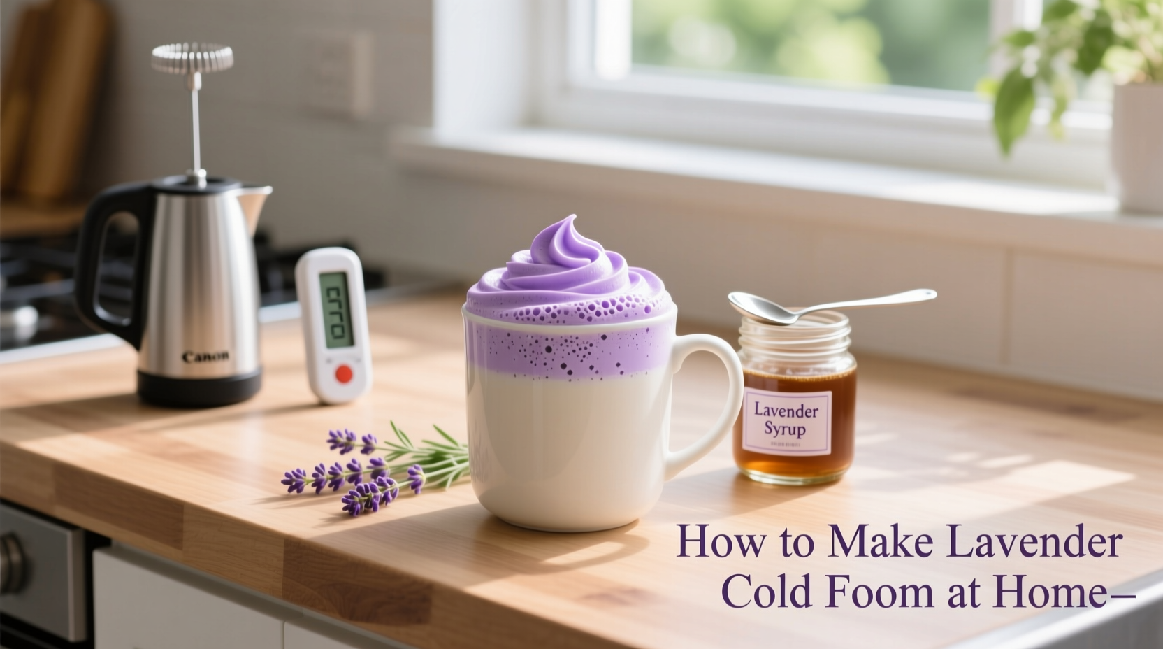 How to Make Lavender Cold Foam at Home