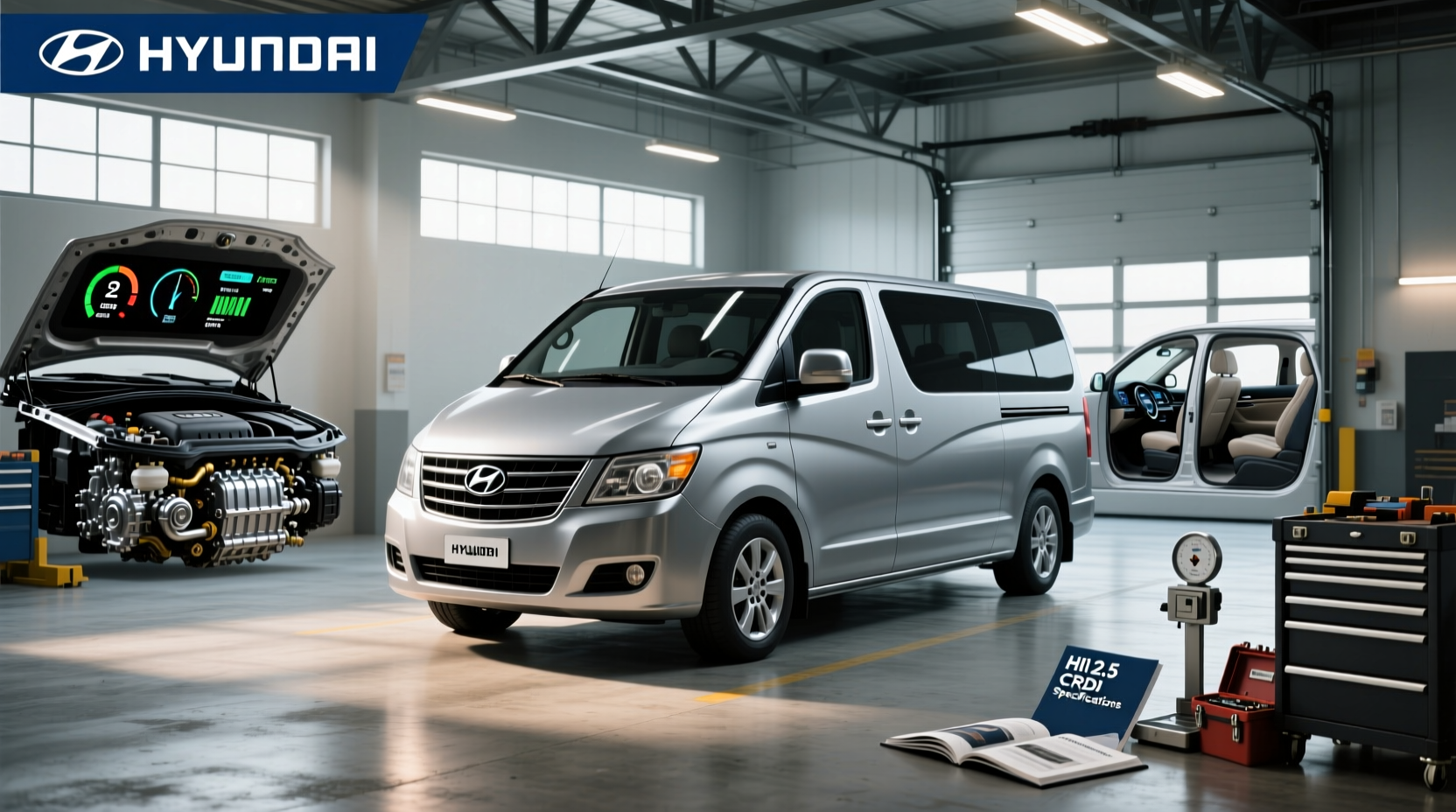 What are the Hyundai H1 2.5 CRDi specs and performance details?