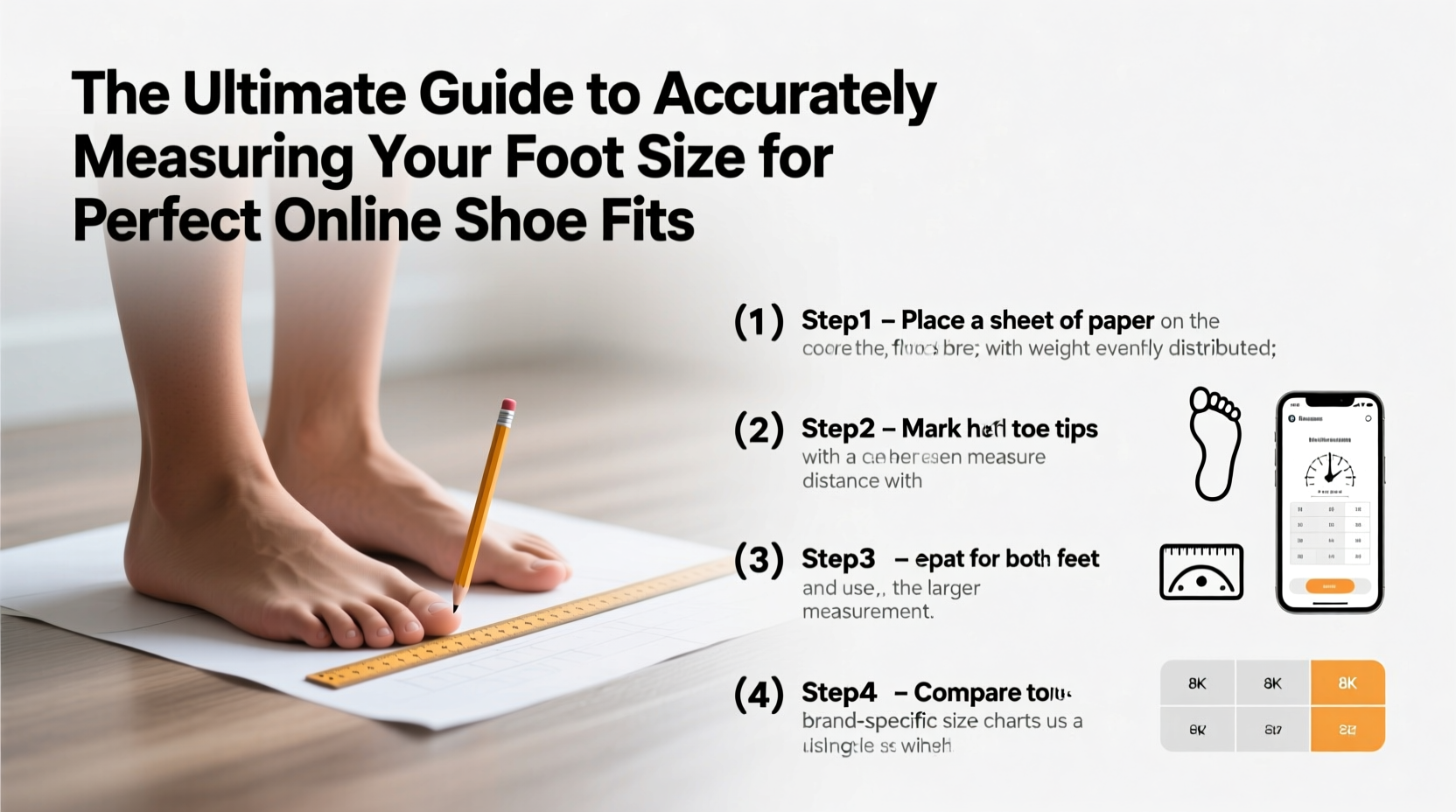 How to convert measurements to shoe sizes (US, UK, EU)