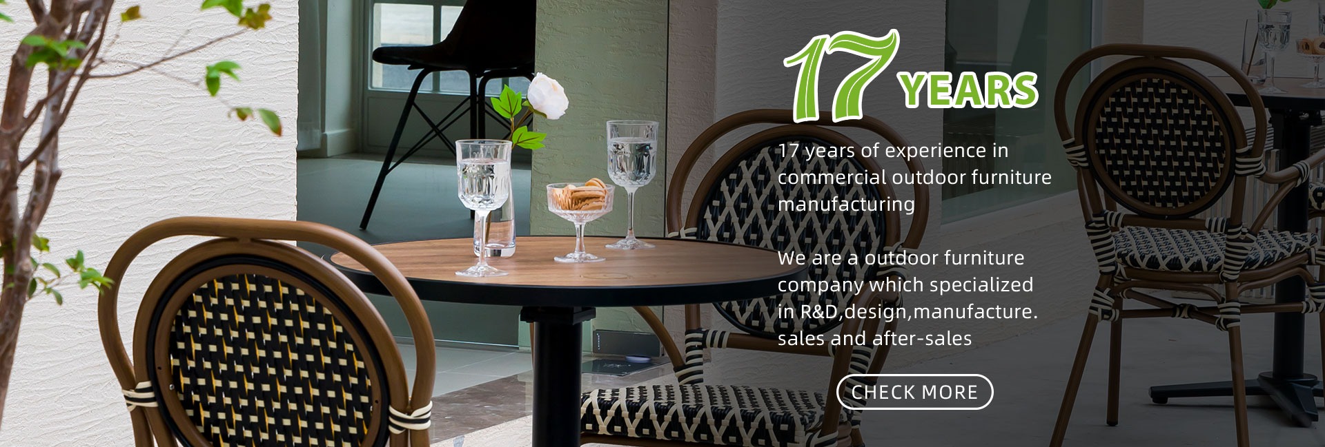 Ease Outdoor Furniture Co., Ltd. French Bistro Chair/Sling Fabric