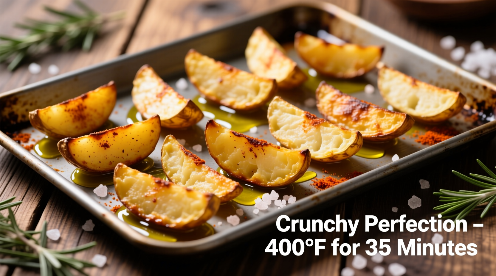 how to make crispy potato wedges